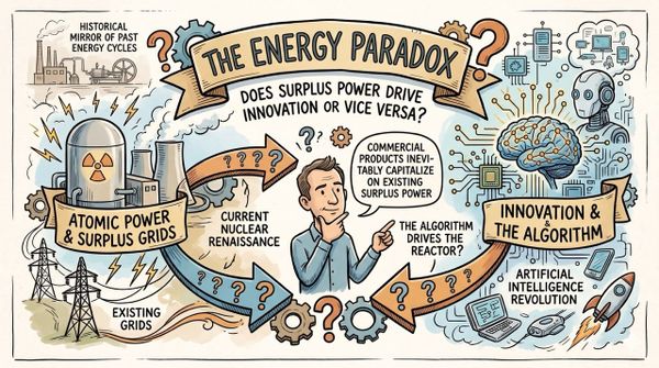 Does Surplus Power Drive Innovation or Vice Versa: The Energy Paradox