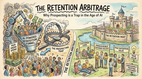 The Retention Arbitrage: Why Prospecting is a Trap in the Age of AI