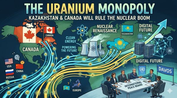 The Uranium Monopoly: Why Kazakhstan and Canada Will Rule the Nuclear Boom