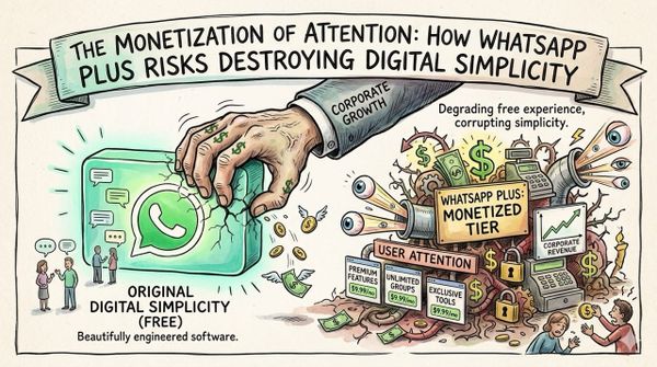 How WhatsApp Plus Risks Destroying Digital Simplicity: The Monetization of Attention