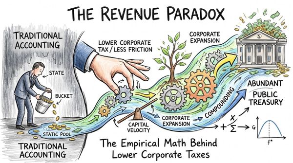 The Revenue Paradox: The Empirical Math Behind Lower Corporate Taxes