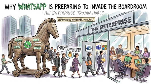 Why WhatsApp is Preparing to Invade the Boardroom (The Enterprise Trojan Horse)