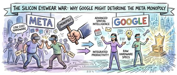 The Silicon Eyewear War: Why Google Might Dethrone the Meta Monopoly
