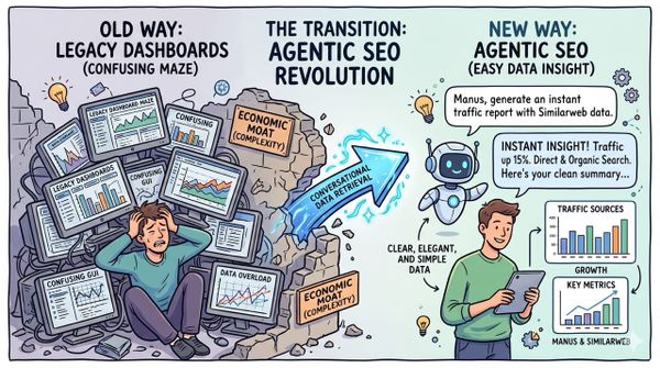 Why Manus and Similarweb Will Destroy Legacy Dashboards (The Agentic SEO Revolution)