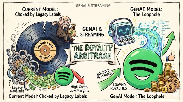 GenAI Will Boost Spotify Revenues: The Royalty Arbitrage