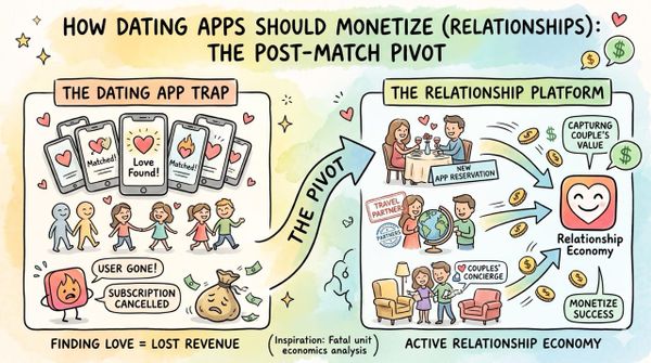 How Dating Apps Should Monetize (Relationships): The Post Match Pivot