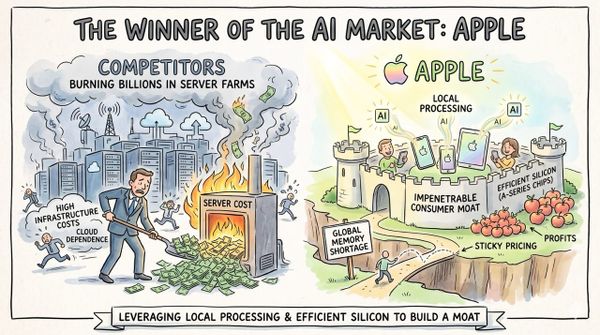 The Winner of the AI Market: Apple