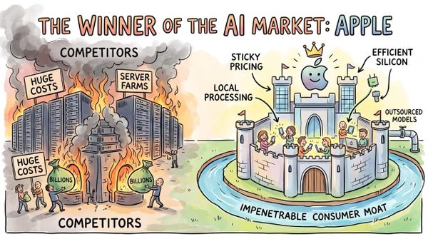 The Winner of the AI Market: Apple