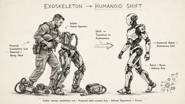 Department of Defence Will Ditch Exoskeletons in Favour of Humanoid Robots