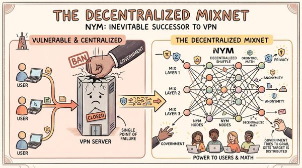 The Decentralized Mixnet: Why Nym is the Inevitable Successor to the VPN
