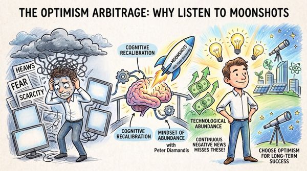 Why You Need to Listen to Moonshots Podcast: The Optimism Arbitrage