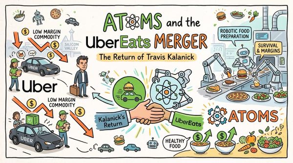 Atoms and the UberEats Merger: The Return of Travis Kalanick