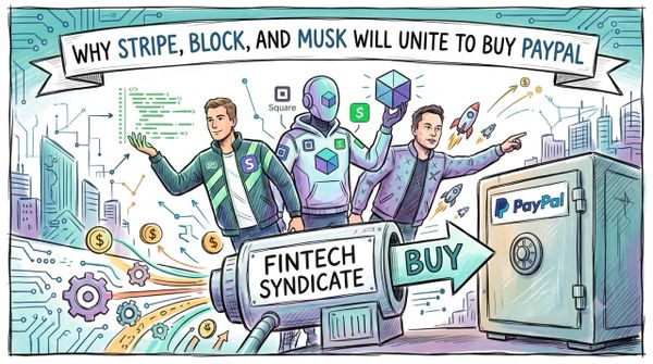 Why Stripe, Block, and Musk Will Unite to Buy PayPal (The Fintech Syndicate)