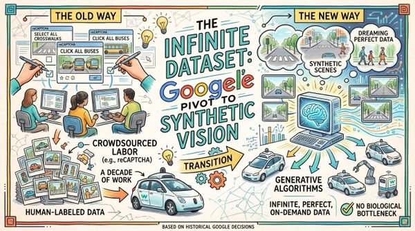 The Infinite Dataset: How Google Incentivized the World and Pivoted to Synthetic Vision