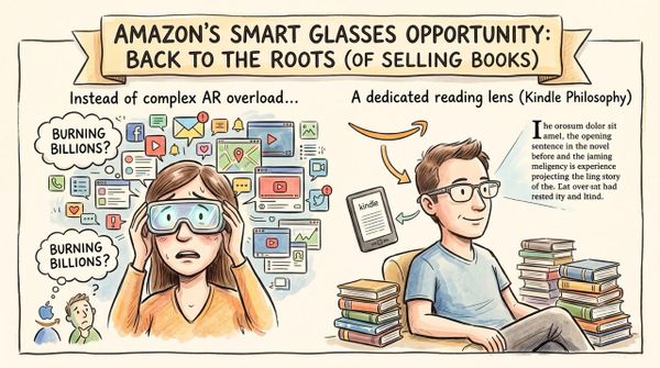 Amazon’s Smart Glasses Opportunity: Back to the Roots (of Selling Books)