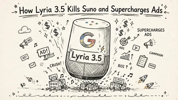 How Lyria 3.5 Kills Suno AI and Supercharges Ads