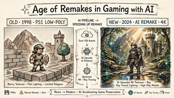 The Age of Remakes in Gaming with AI