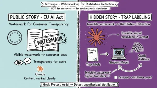 Anthropic Is Not Watermarking To Help Consumers. They Are Labelling Data To Catch Distillers