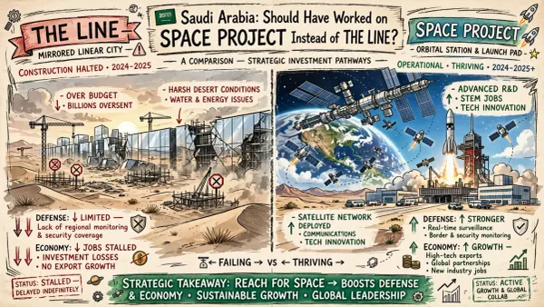 Saudi Arabia Should Have Worked On Space Project Instead Of The Line
