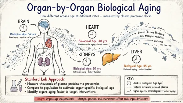 Organ-by-Organ Biological Aging: Your Heart Might Be Older Than Your Brain
