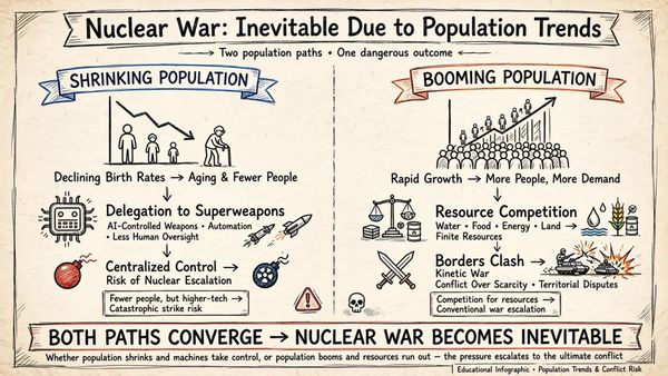 Nuclear War Is Inevitable. Both Population Paths Lead There.