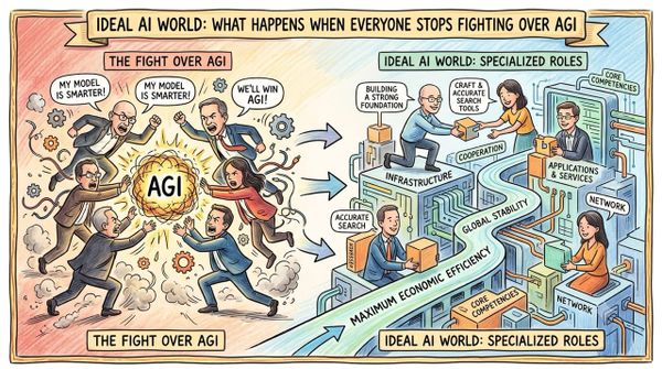 Ideal AI World: What Happens When Everyone Stops Fighting Over AGI