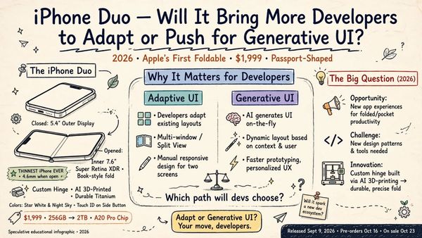 iPhone Duo: Will It Bring In More Developers to Adapt or Push for Generative UI?