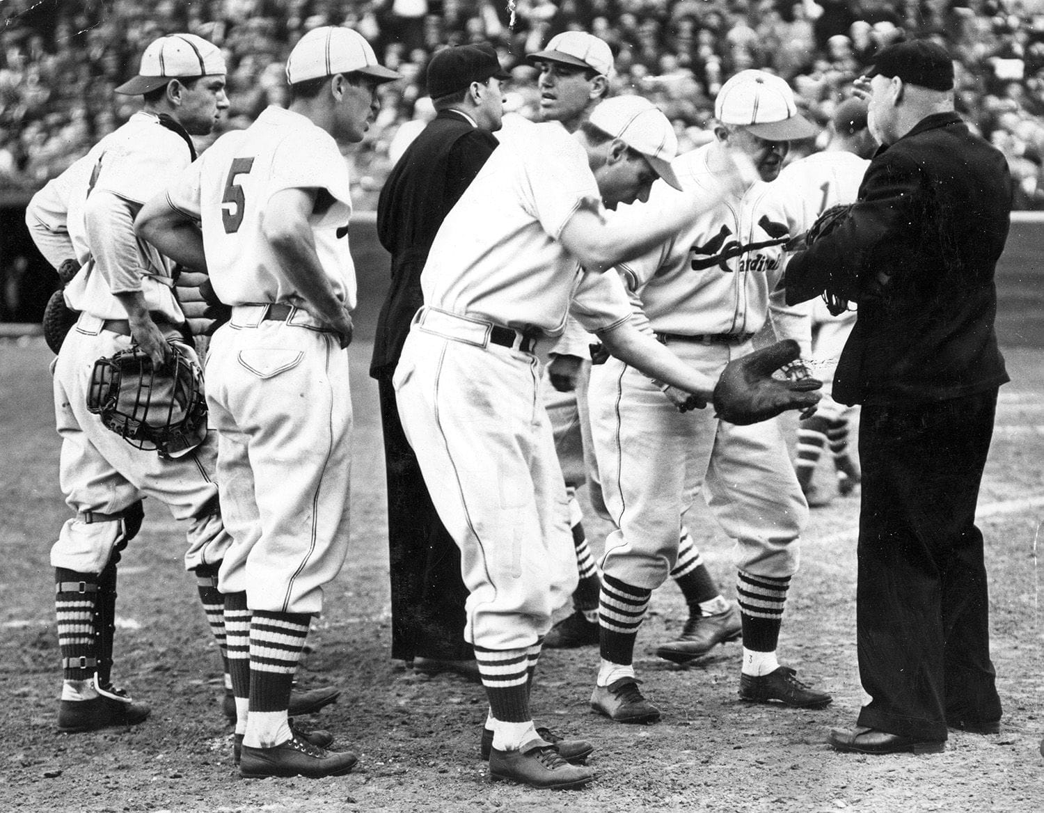 Gas House Gang Arguing a Call