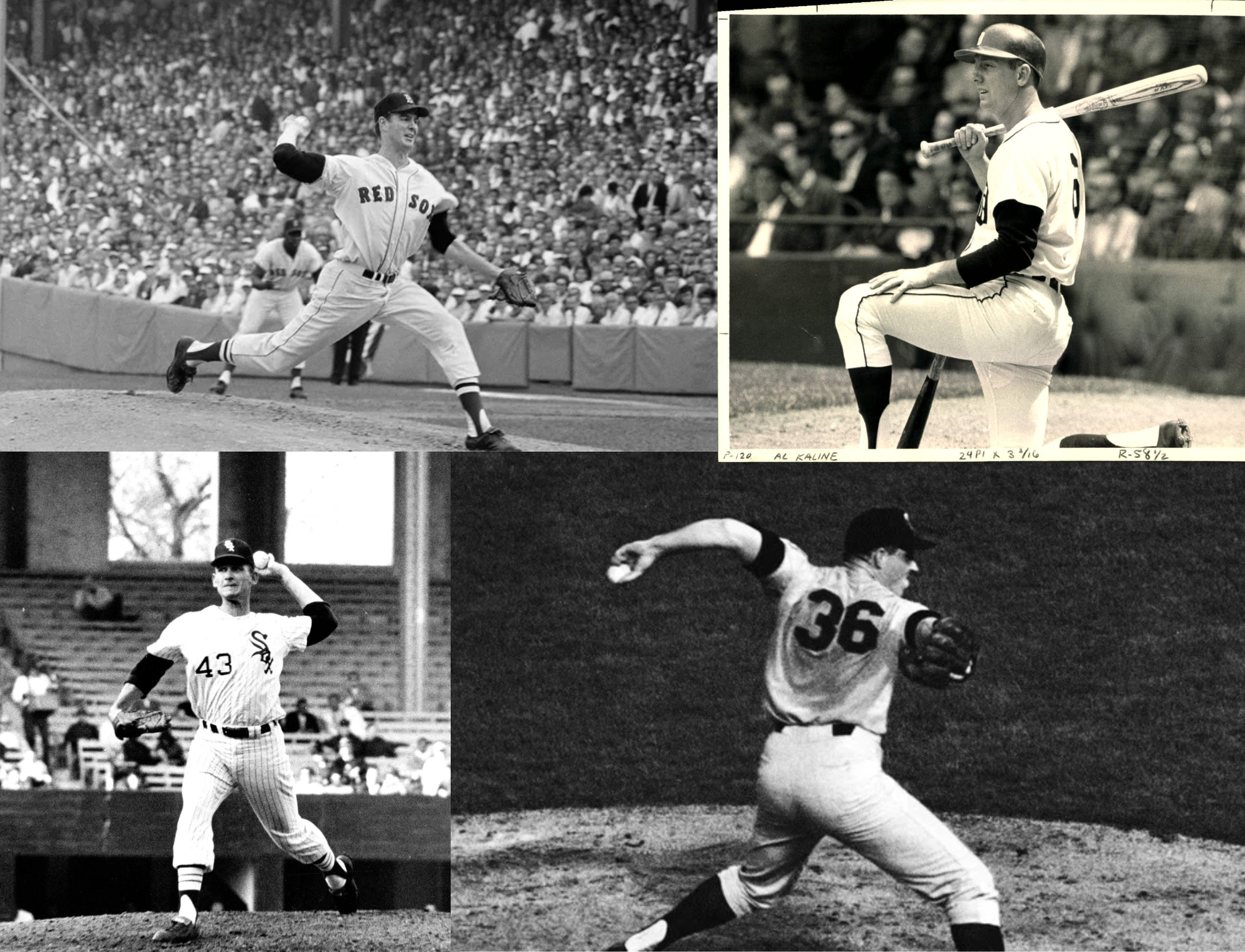 Gary Peters(Chi), Jim Lonborg (Bos), Al Kline (Det), Jim Kaat (Min)