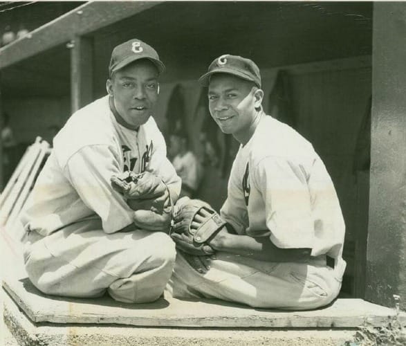 Monte Irvin and Larry Doby