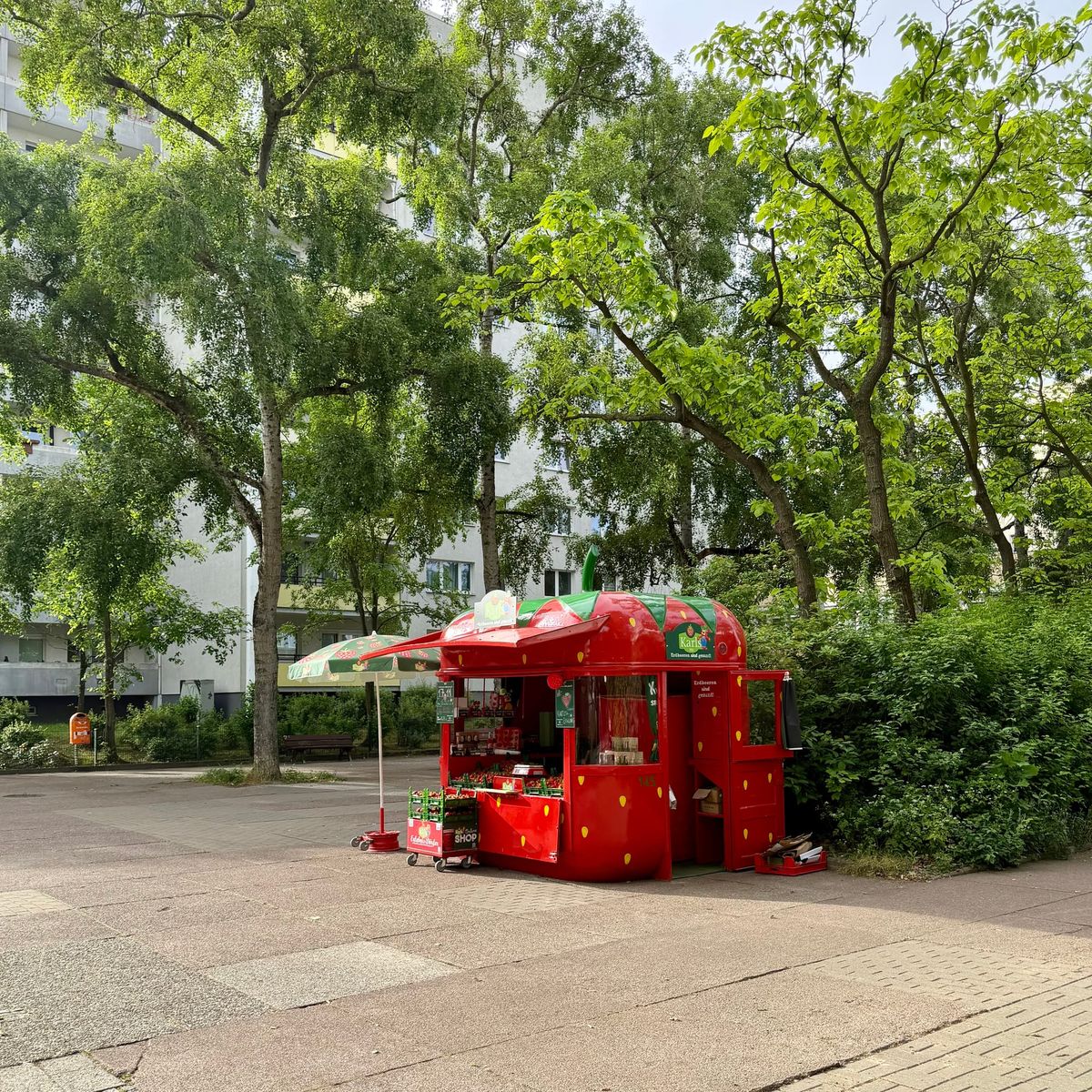 Ein Erdbeerhäuschen