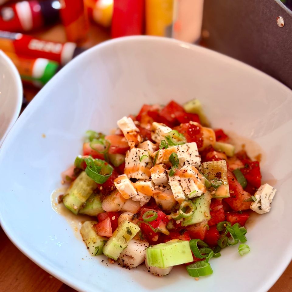 Melonen-Feta-Salat - meine Interpretation