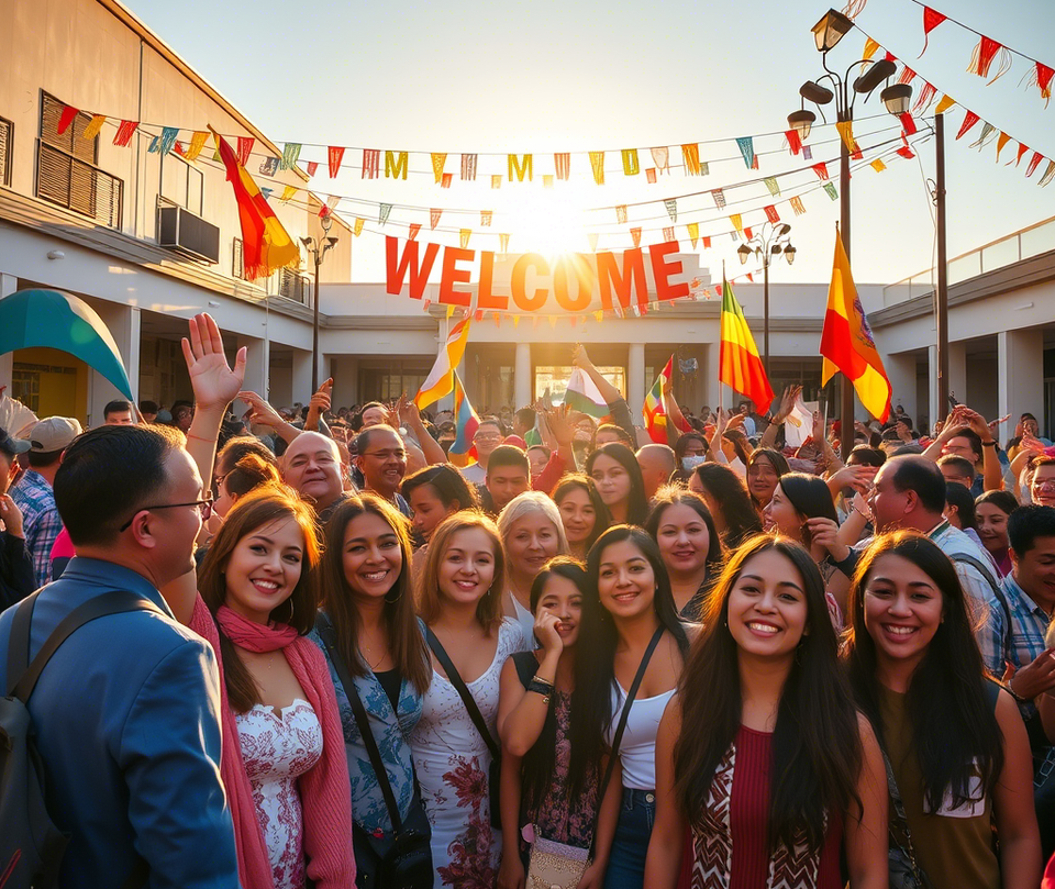 Acalorada bienvenida