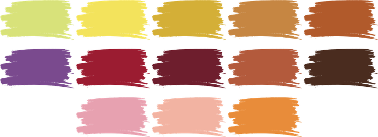Nuanciers de couleurs d'un vin