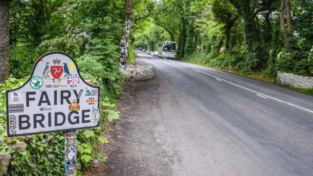 Fairy bridge road sign