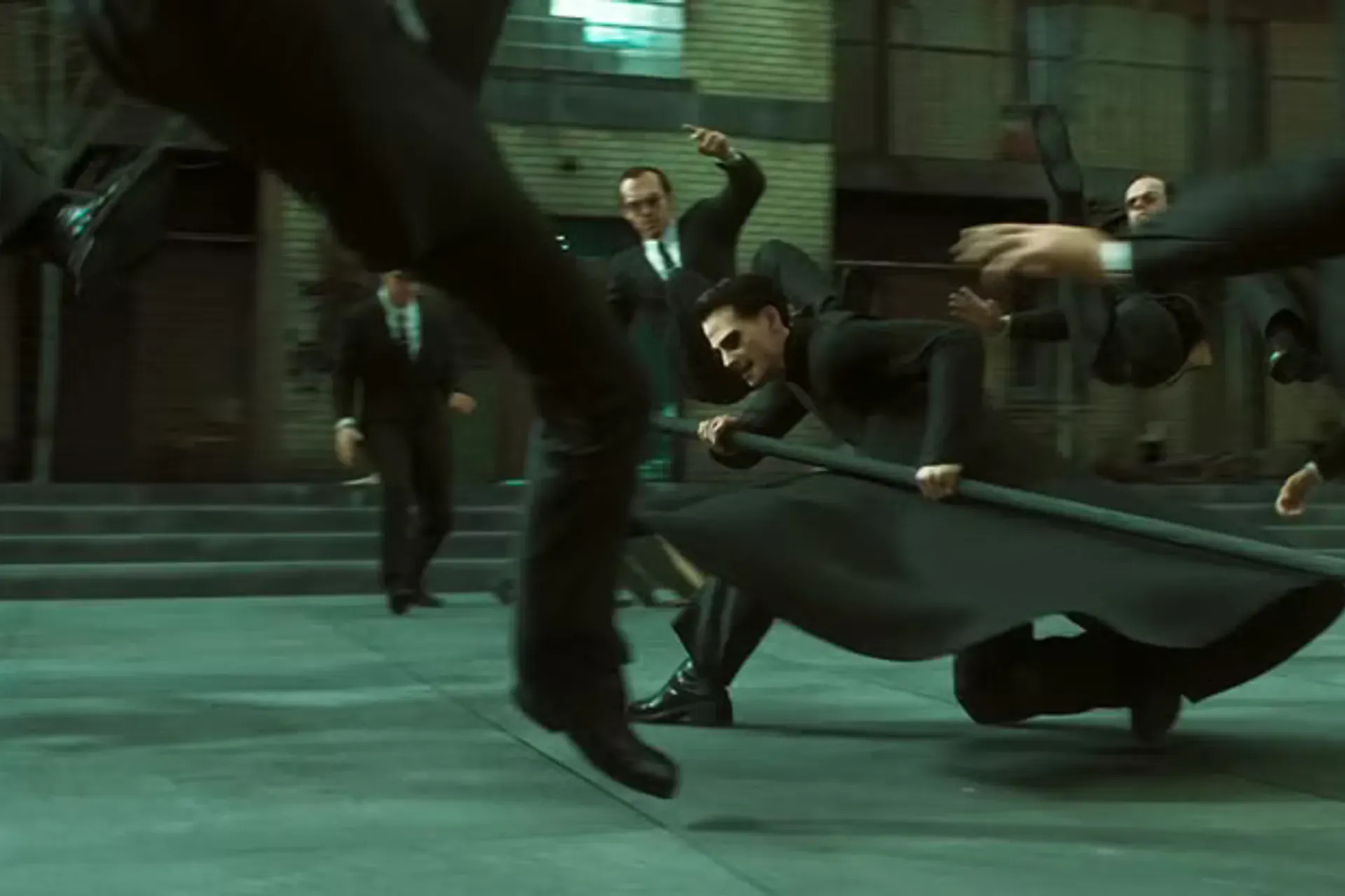 Σκηνή Burly Brawl από το The Matrix Reloaded