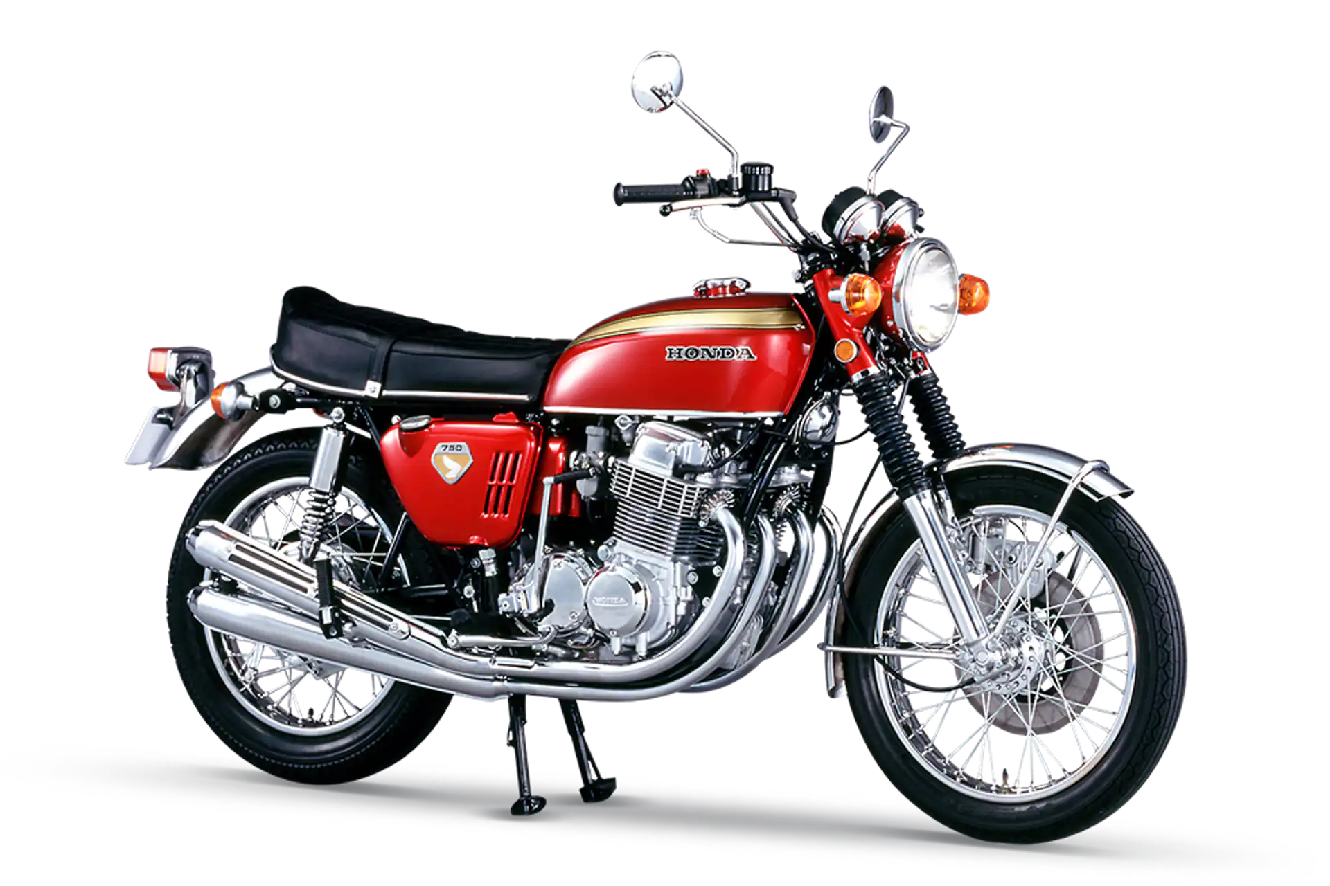 Το θρυλικό κόκκινο χρυσό Honda 1969 Dream CB750 Four
