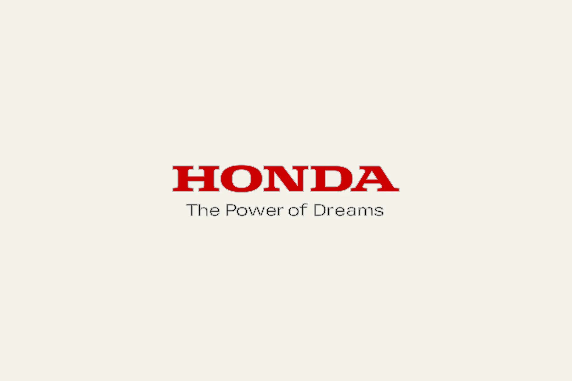 Λογότυπο Honda με tagline The power of Dreams