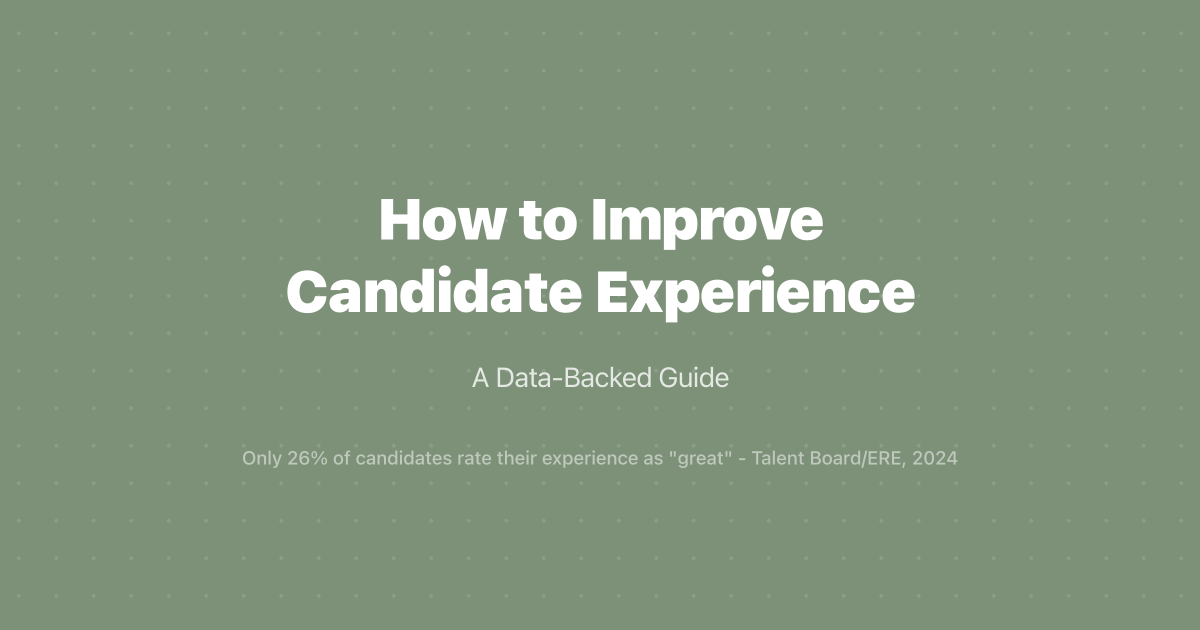 How to Improve Candidate Experience: A Data-Backed Guide