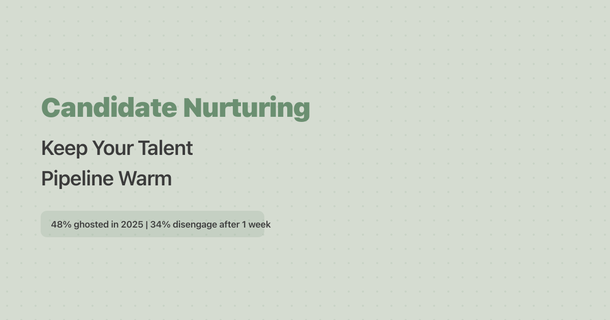 Candidate Nurturing: Keep Your Talent Pipeline Warm (2026)