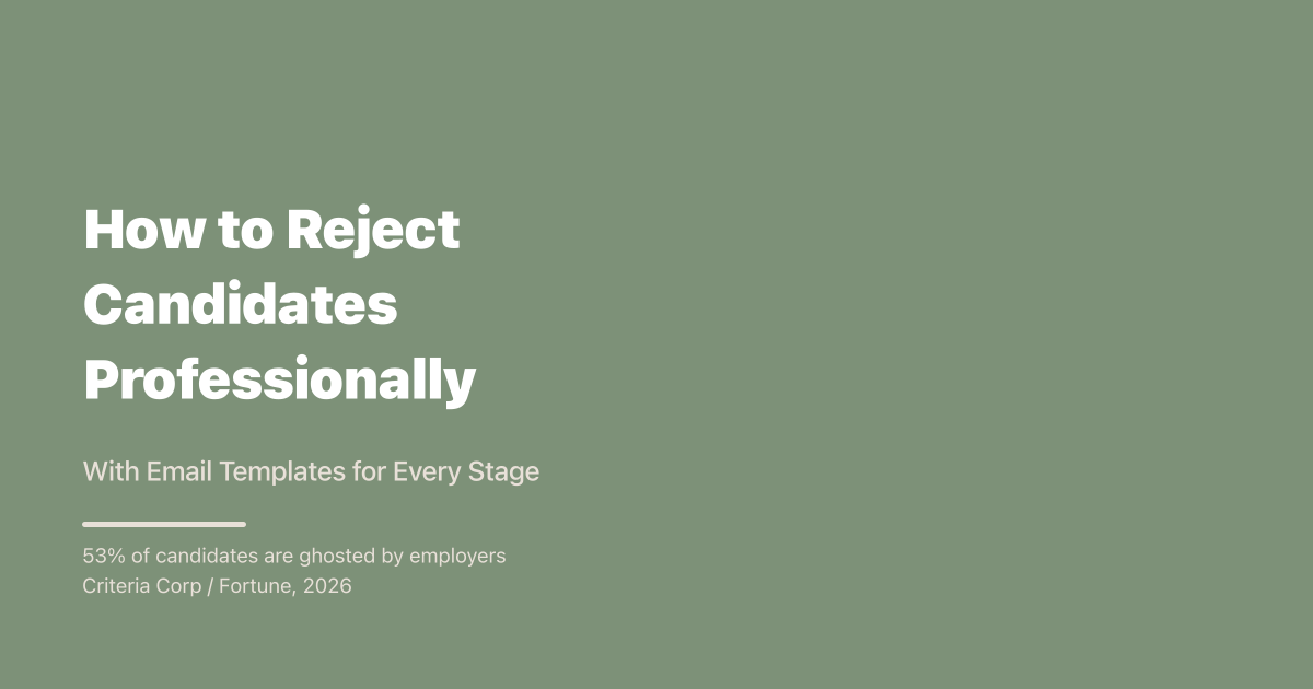 How to Reject Candidates Professionally: Email Templates (2026)