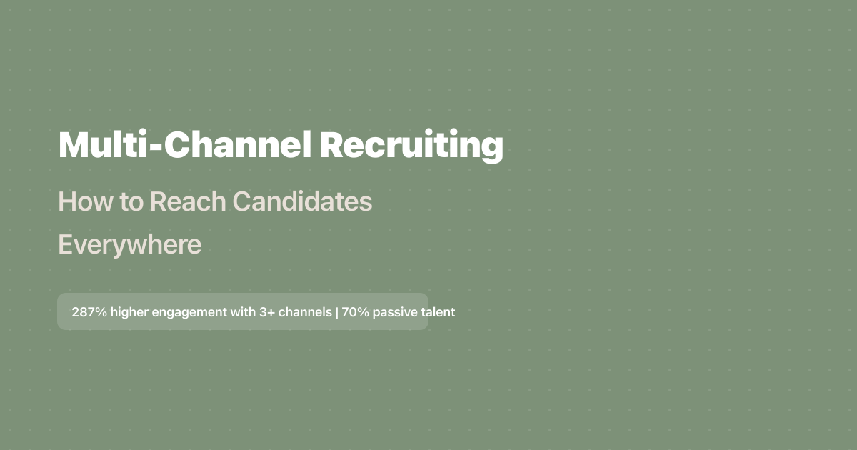 Multi-Channel Recruiting: How to Reach Candidates Everywhere (2026)