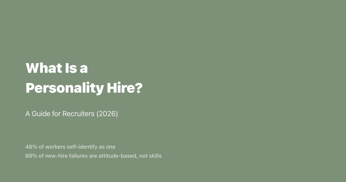 What Is a Personality Hire? A Guide for Recruiters (2026)