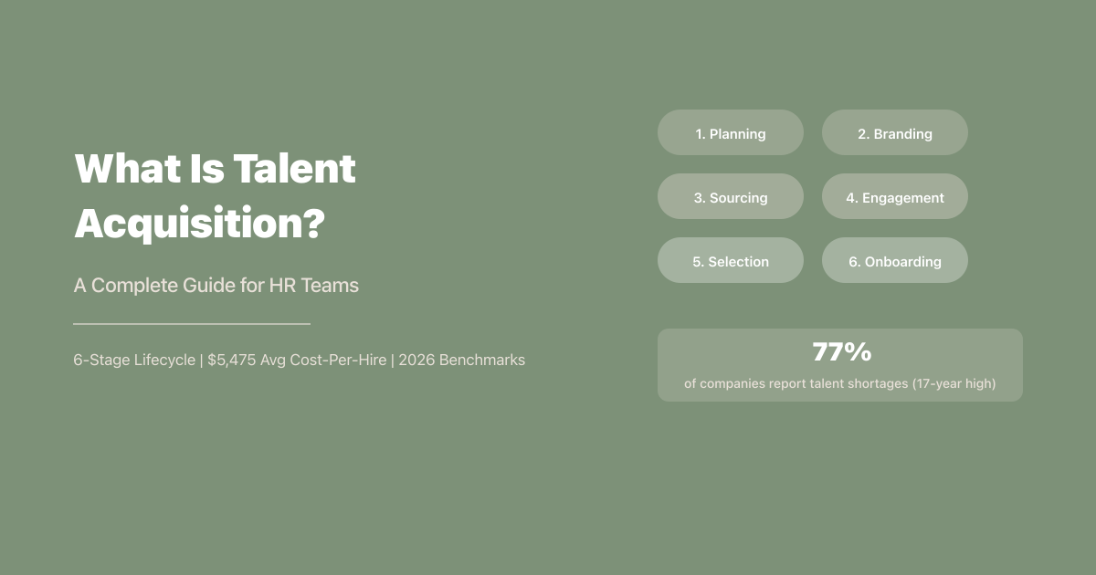 What Is Talent Acquisition? A Complete Guide for HR Teams (2026)