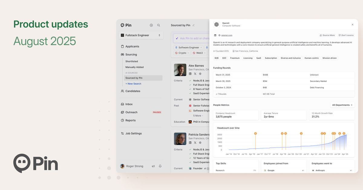 August 2025 Product Updates