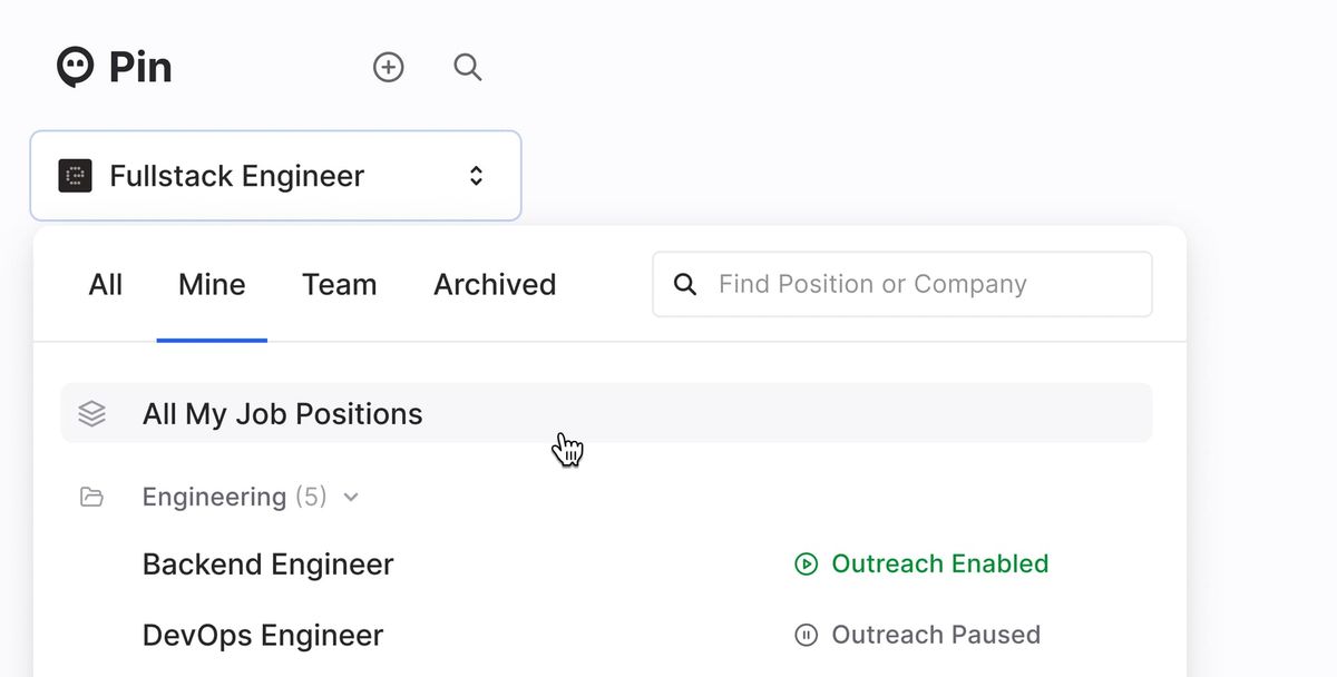 Overview of All Your Jobs