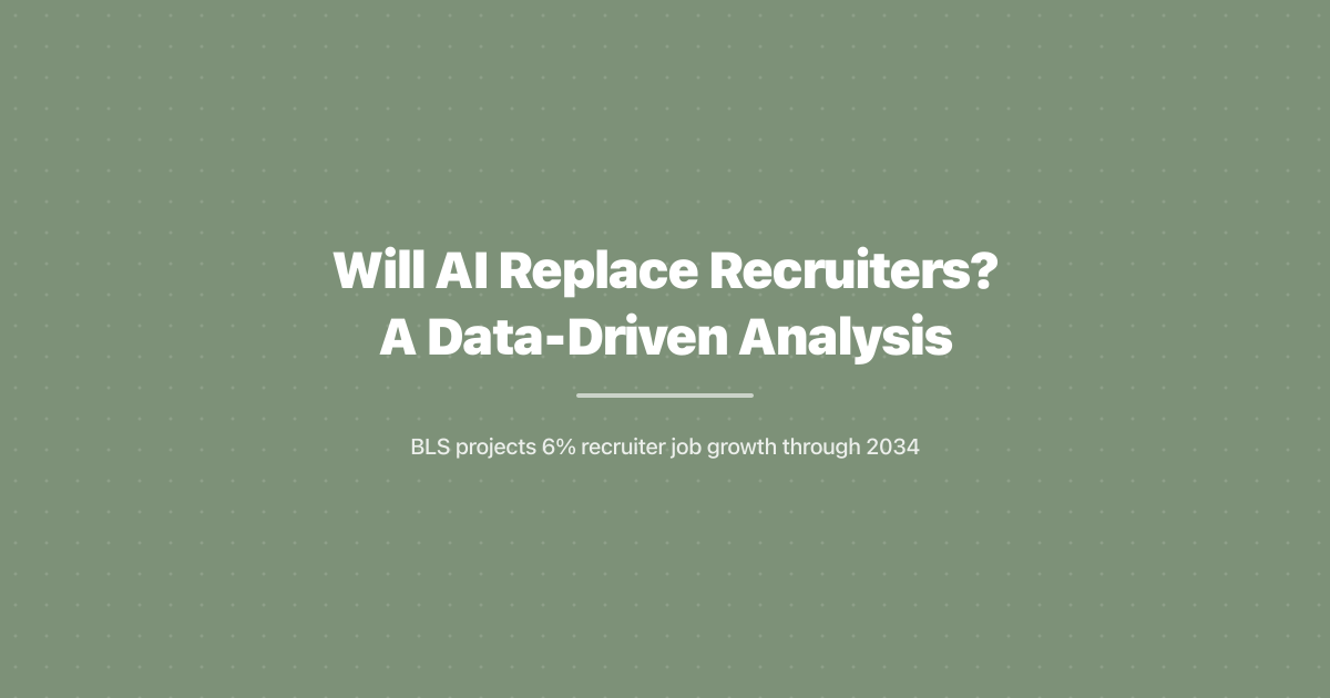 Will AI Replace Recruiters? A Data-Driven Analysis