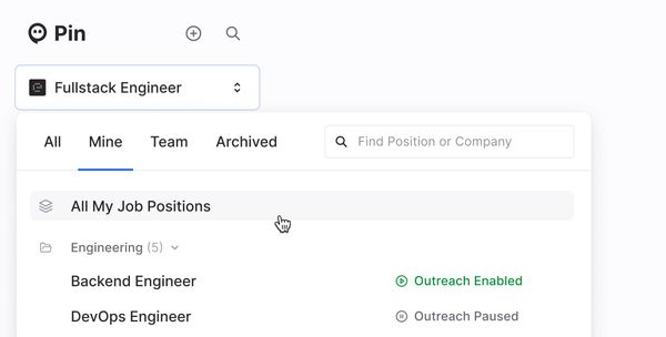 Overview of All Your Jobs