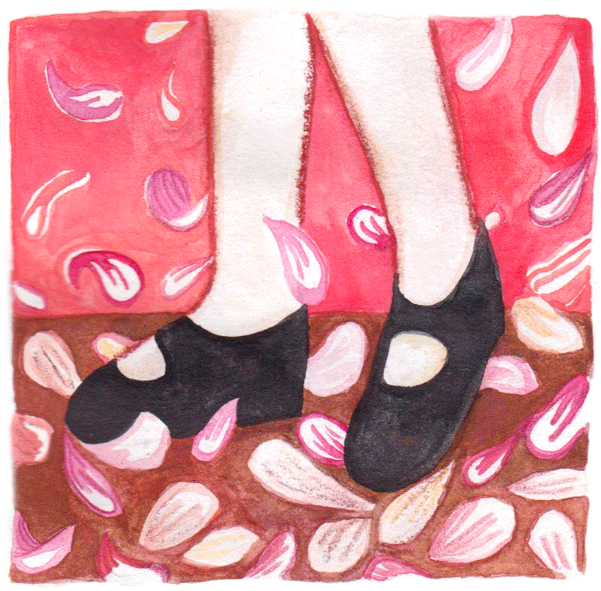 Rotation of three panels from the hand painted comic