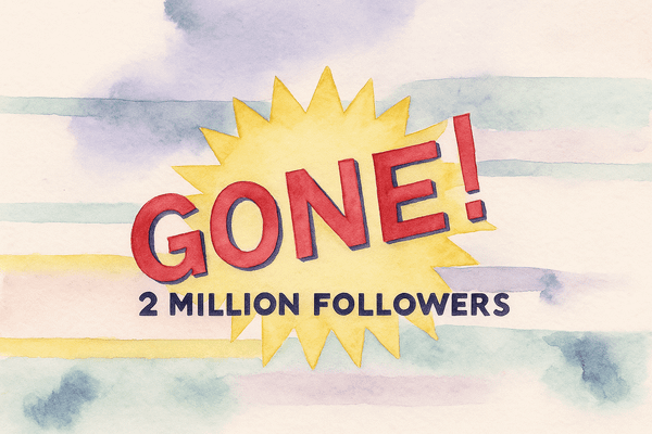 2 Million Followers... GONE!